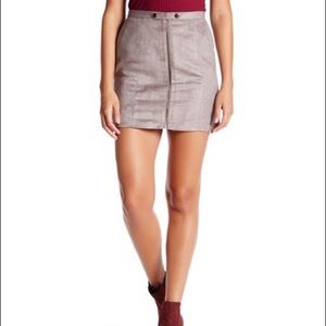 Faux suede Skirt